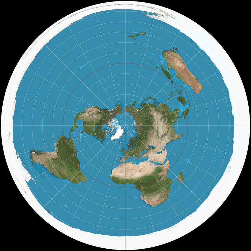 flat earth theory no australia
